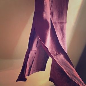 Women’s Side Slit Linen Skirt